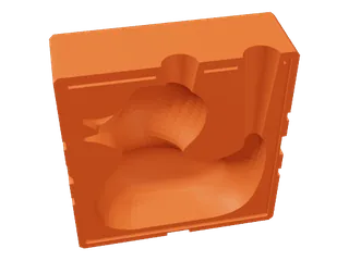 2 holes: The second lets air out while you pour.