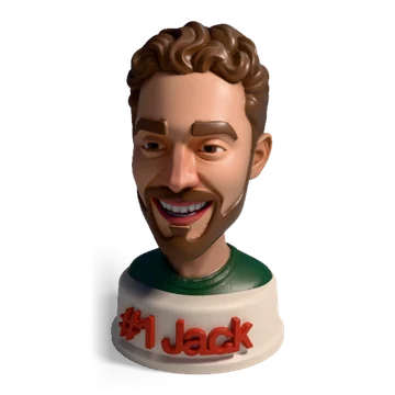 Bust made from a photo with the Meshcast head generator