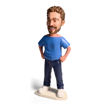 Mini figure made from a photo with the Meshcast head generator