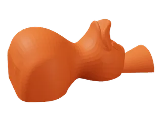 Funnel: A tapered pour channel, for a closed shape.