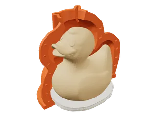 Hugging shell: printed shells follow the shape of the master with an even gap for the silicone