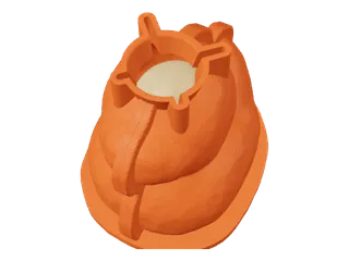 Funnel: A closed dome with a pour funnel. Uses the least silicone.