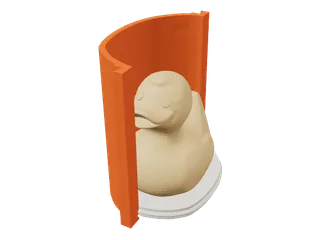 Hugging shell: Walls follow the model, so it takes less silicone.