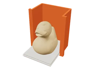 Square box: The easiest to print and clamp.