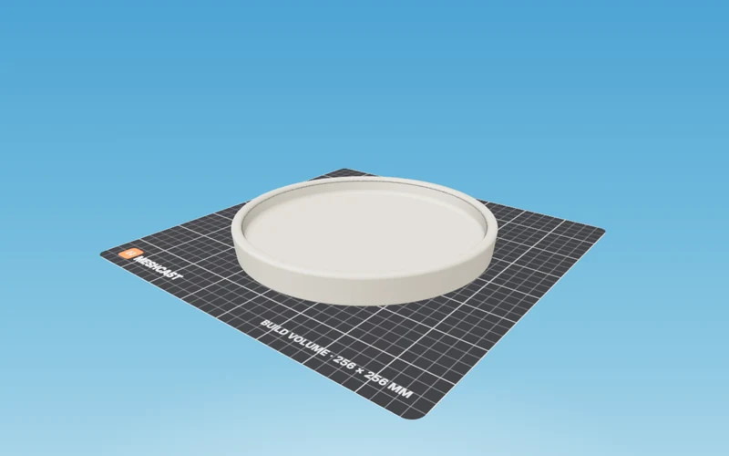A tray & dish master, as built in the Meshcast designer.
